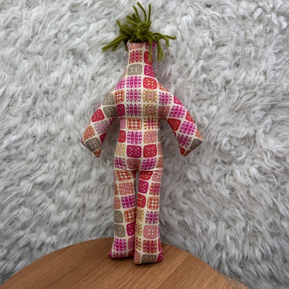 Dammit Doll Stress Relief Toy Fabric Whimsical Patchwork Fun 13" - Picture 2 of 7